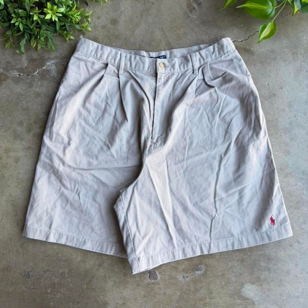 Vintage 90s women's Ralph Lauren sport golf pleated chino shorts